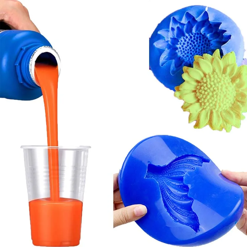 Low Viscosity 20a Platinum Cure Transparent Soft Liquid Silicone Rubber For Mold Making