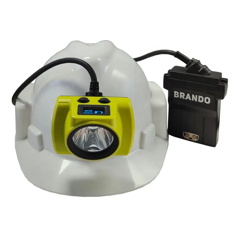 Factory 18000LUX OLED underground powerful rechargeable led headlamp miner cap lamp