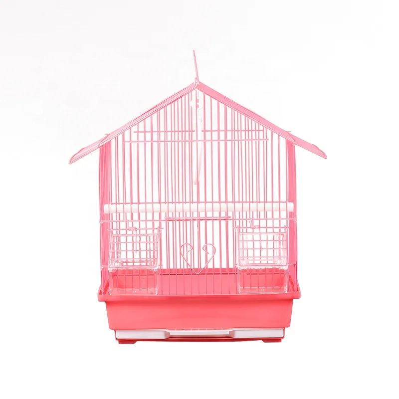 Chinese cheap small easy cleaning outdoor folding hanging parrot bird cage metal breeding metal wire bird cage for sale