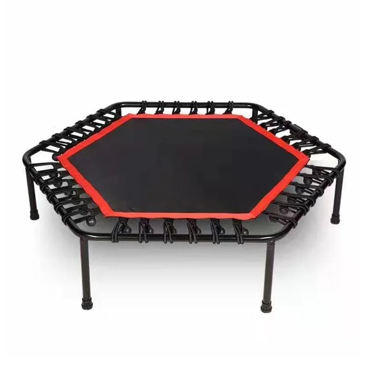 
Gymnastic Mini Portable Inches Kid Jumping Indoor Single Interactive Folding Hex Trampolines 