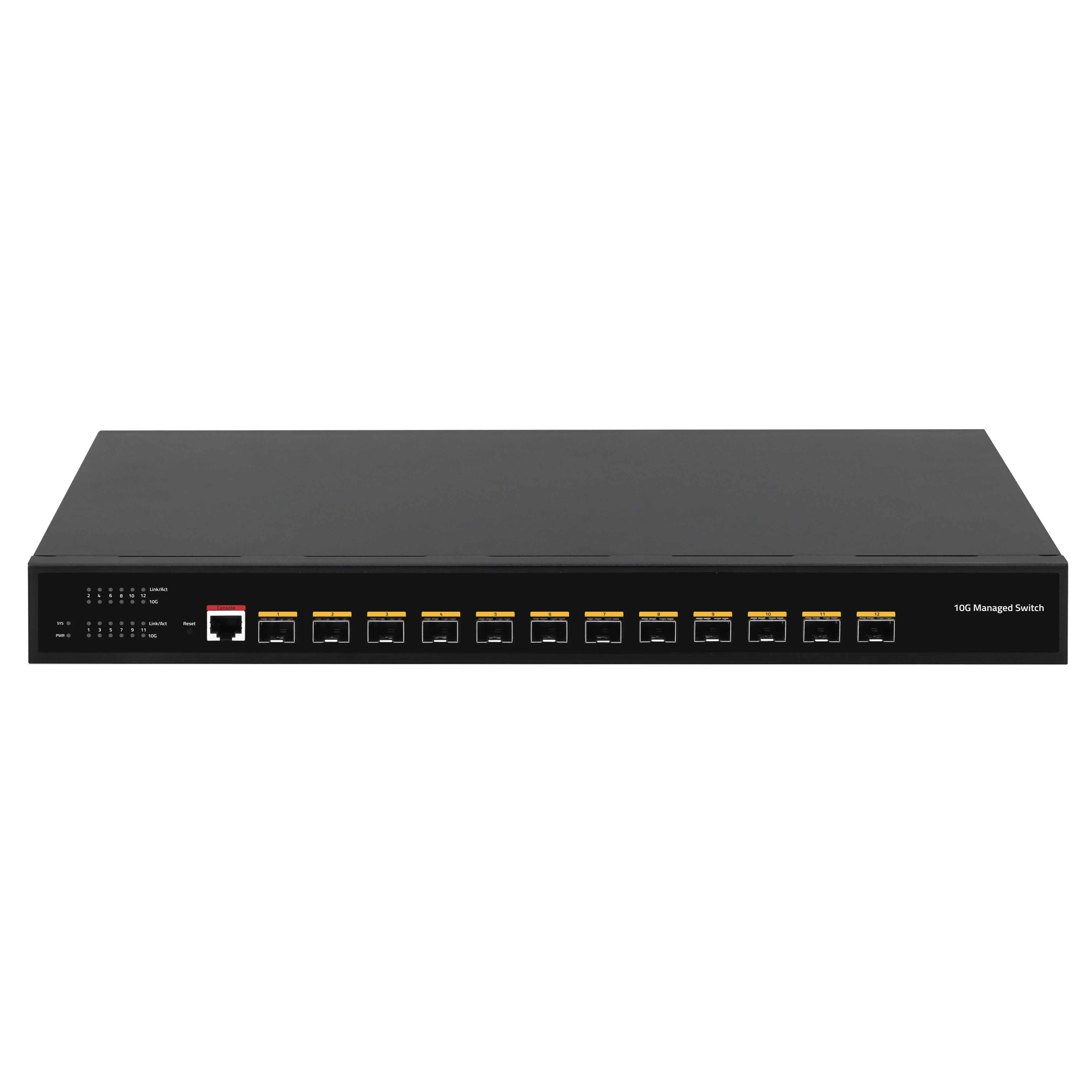 OEM 12-Port 10g Managed Network Switch with QoS and SNMP Fiber Optic Switch for Data Center ISP Telecom