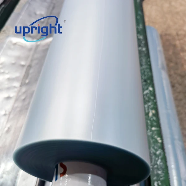 Upright 120 micron thick 305 mm width frosted soft pvc sheet for urine bag