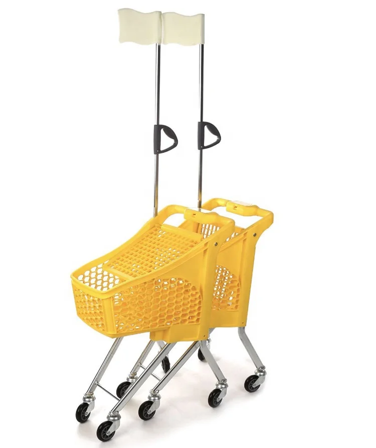 Wholesale Mini Children Plastic Shopping Trolley for Supermarket and Stores