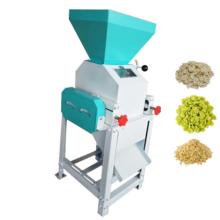 Grains Corn Flake Breakfast Cereal Making Machine Wheat Oats corn Flakes Press Flaking Making Machine