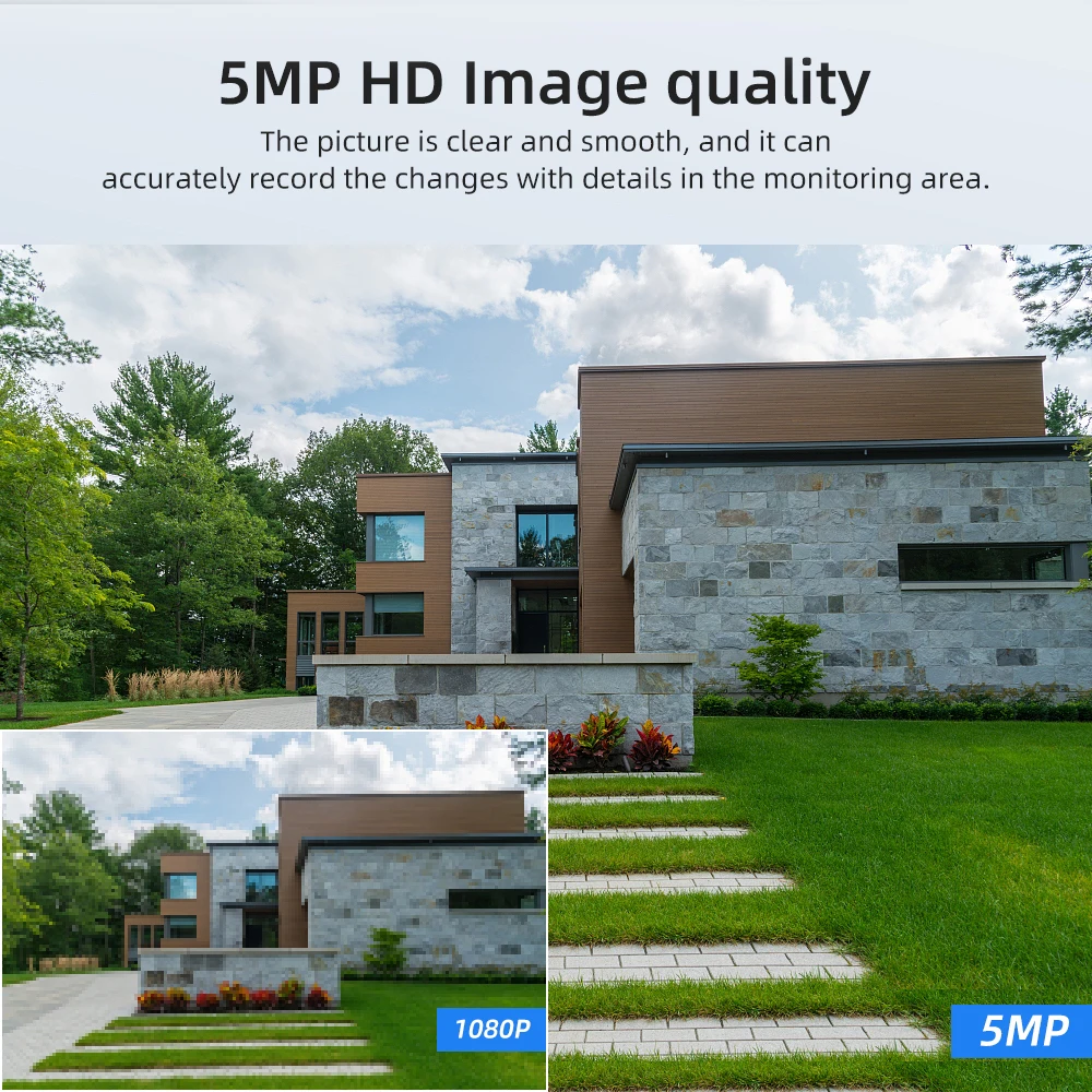 AI Smart Auto Tracking PTZ Camera Full Color Auto Spin Rotation 20X Optical Zoom 2way Audio CCTV 5MP POE Outdoor XMeye IP Camera