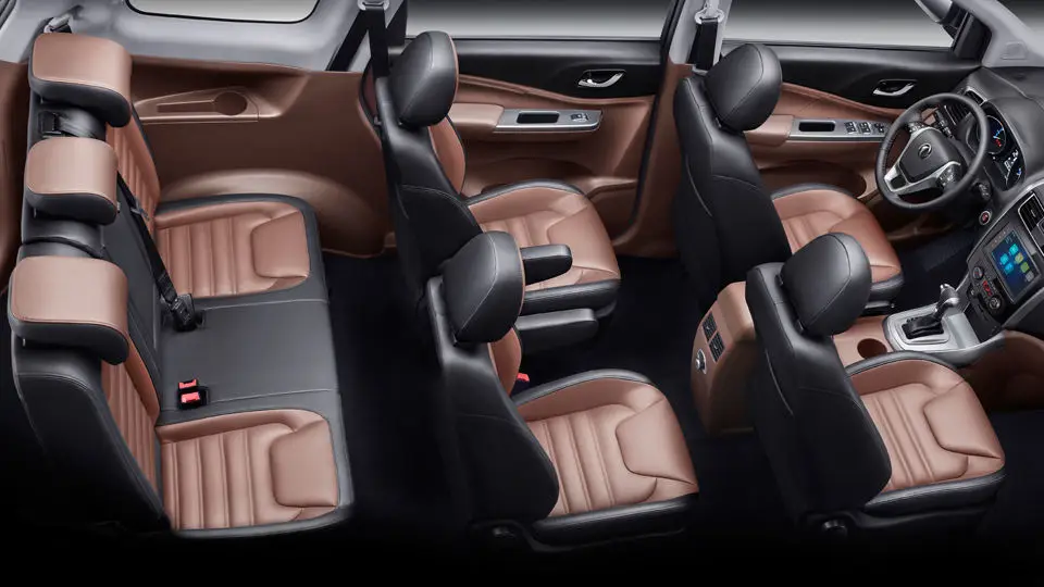 Dongfeng JOYEAR SX6 Euro VI RWD Новый 7-местный внедорожник свет/темная кожаная внутренняя автоматическая камера заднего вида 17 дюймов колеса ручной коробки передач