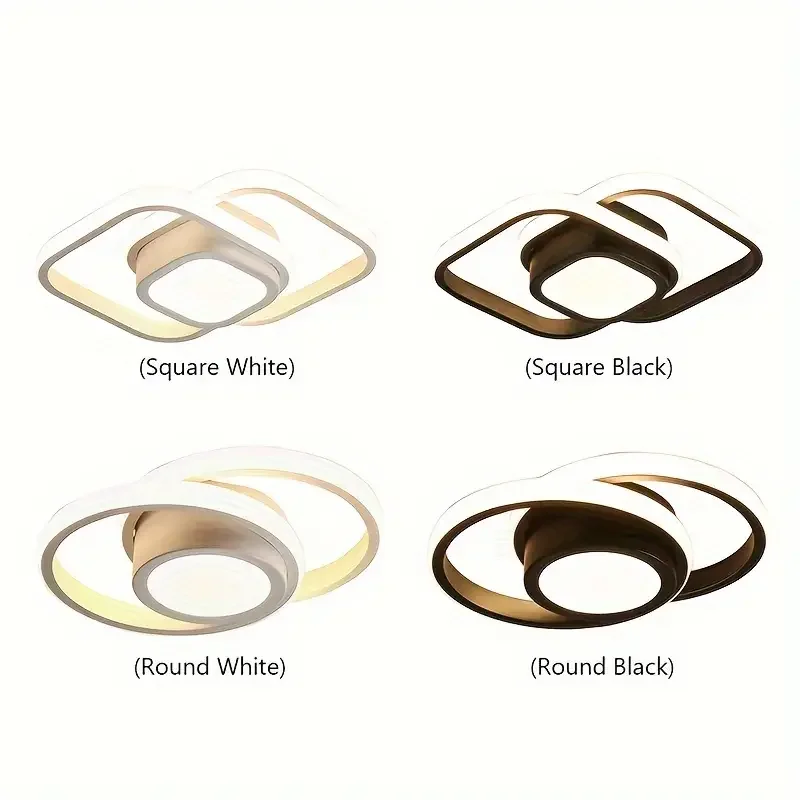 Cheap Round Decorative Ceiling Lamps Bedroom Modern Living Room Lights Square Led Ceiling Light