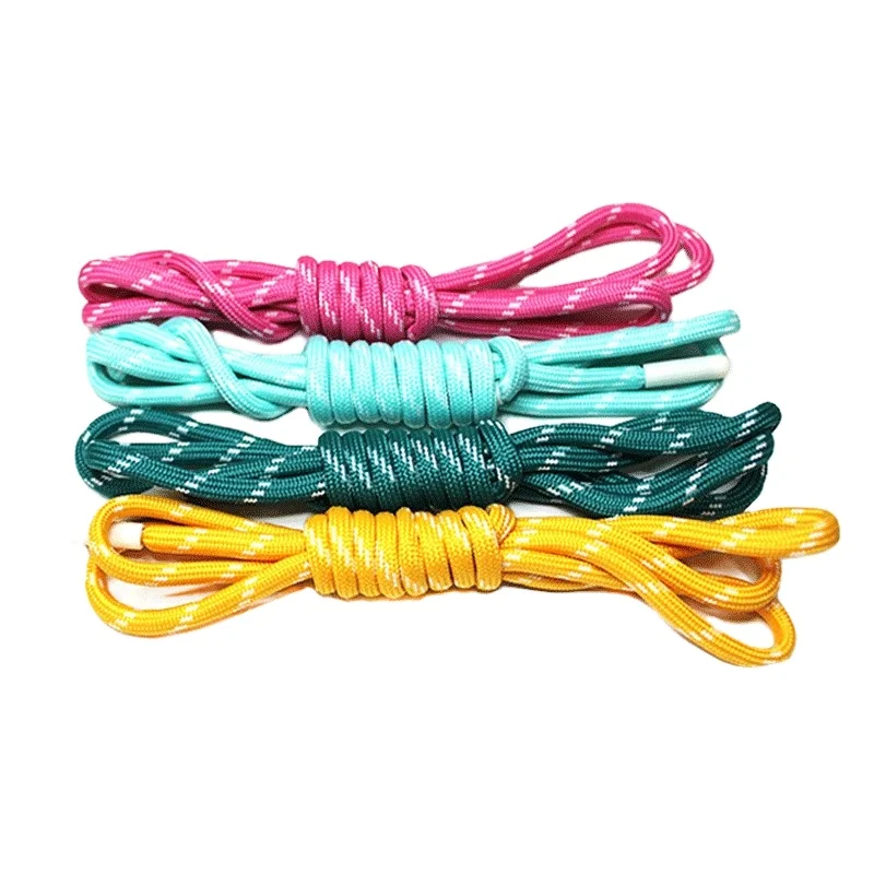 Solid round printing shoelace sweater waist drawstring polyester dot color pattern shoelace