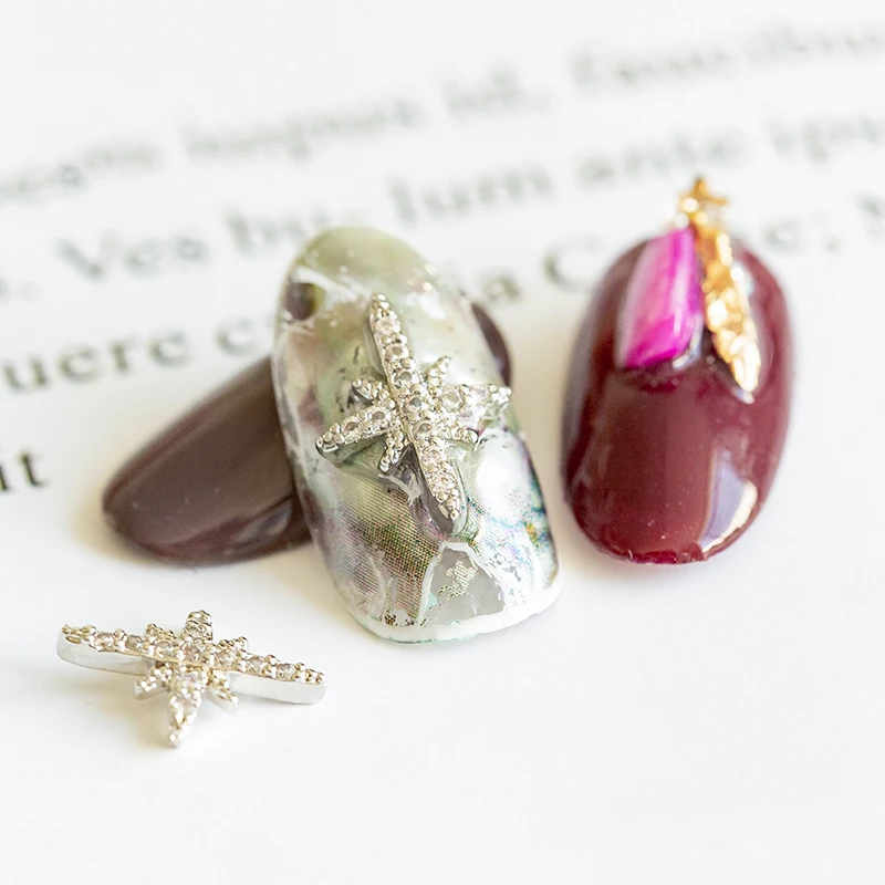 
2021 New Plum Tassel Cross Wholesale Crystal Nail Art Decoration Nail Rhinestone 