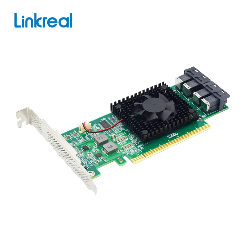 LRNV9347-4I PCIe 3 0x16 до 4 x U.2 (SFF-8643) NVMe переключатель карты