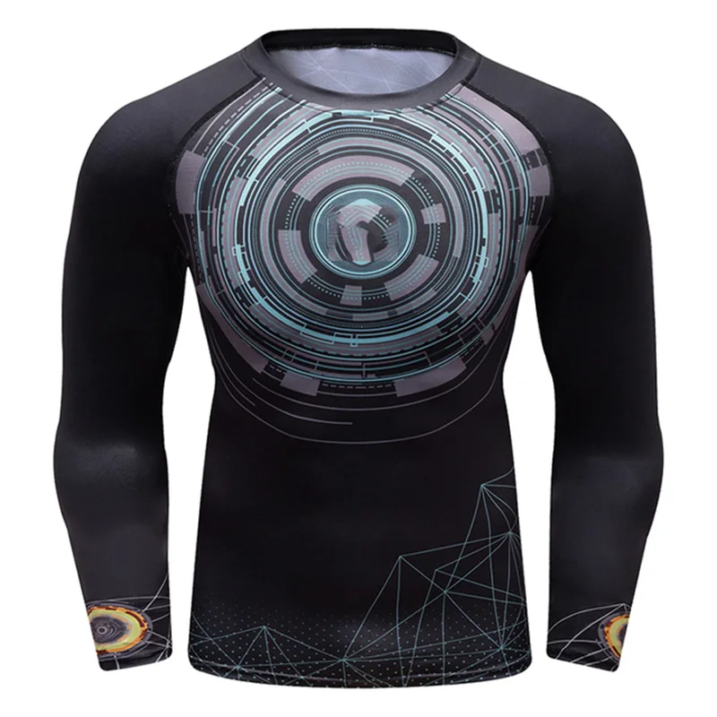 Wholesale Sublimation Spandex Customized Printing Long Sleeve T-shirt Customized Sublimation Fast Dry Long Sleeve