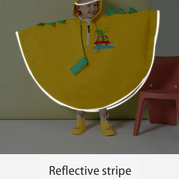 Style Children Rain coat Cloak Raincoat and Rain Gear for Boys  Girls Students Baby Cartoon Travel kid waterproof  poncho