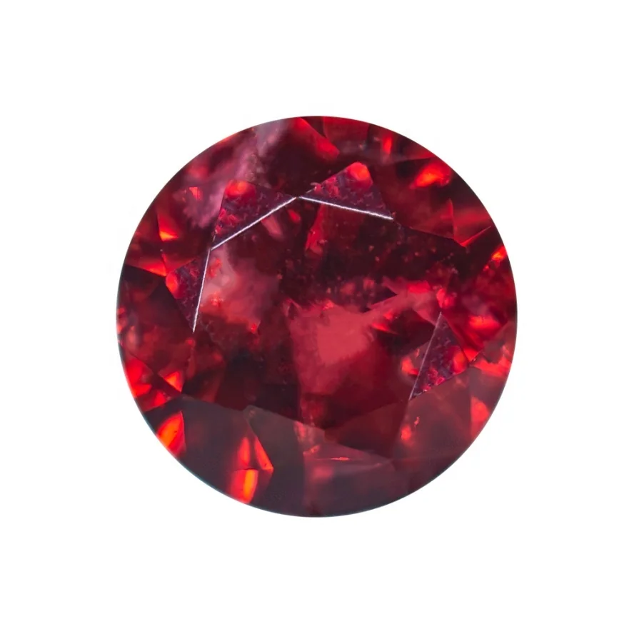 Burma Natural Fine Gems Vivid Red Round Diamond Cut 1.0mm-2.5mm Grade AAA Spinel Loose Stones For Jewelry Design