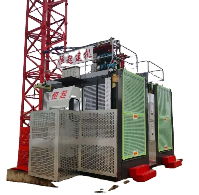 Passenger construction lifts with mast section SC200/200 can be used in the construction industry