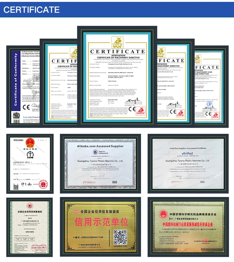 Tyrone 10HP Plastic Shreder Double Shaft Shredder for Board Shoes