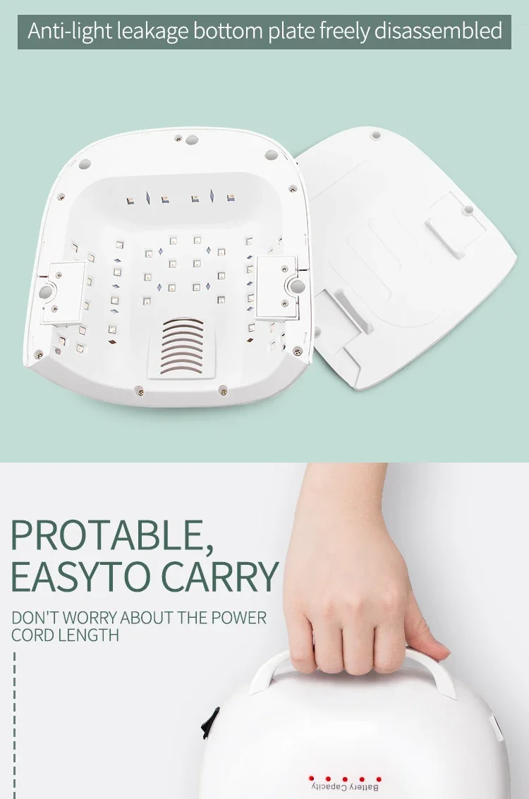 Professional Gel Polish Dryer OEM Nail Supply table lamp pro cure led for nails jc22 86W 52LED nail set kit with uv lamp