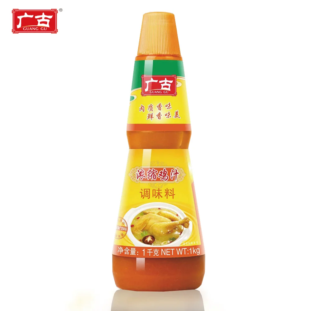 Guanggu Brand Chicken Taste Flavor Bouillon Liquid Sauce 1KG Superior Quality Chicken Stock Liquid