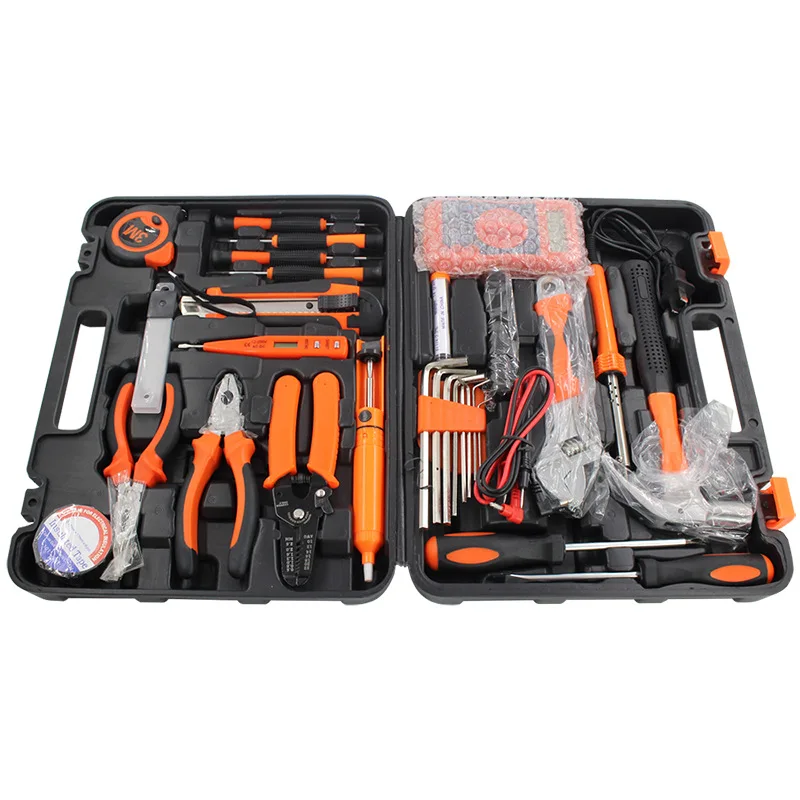 Home Repair Tools Sets,30 Pieces Electrician General Household Hand Tool Kits with Plastic Toolbox Storage Case