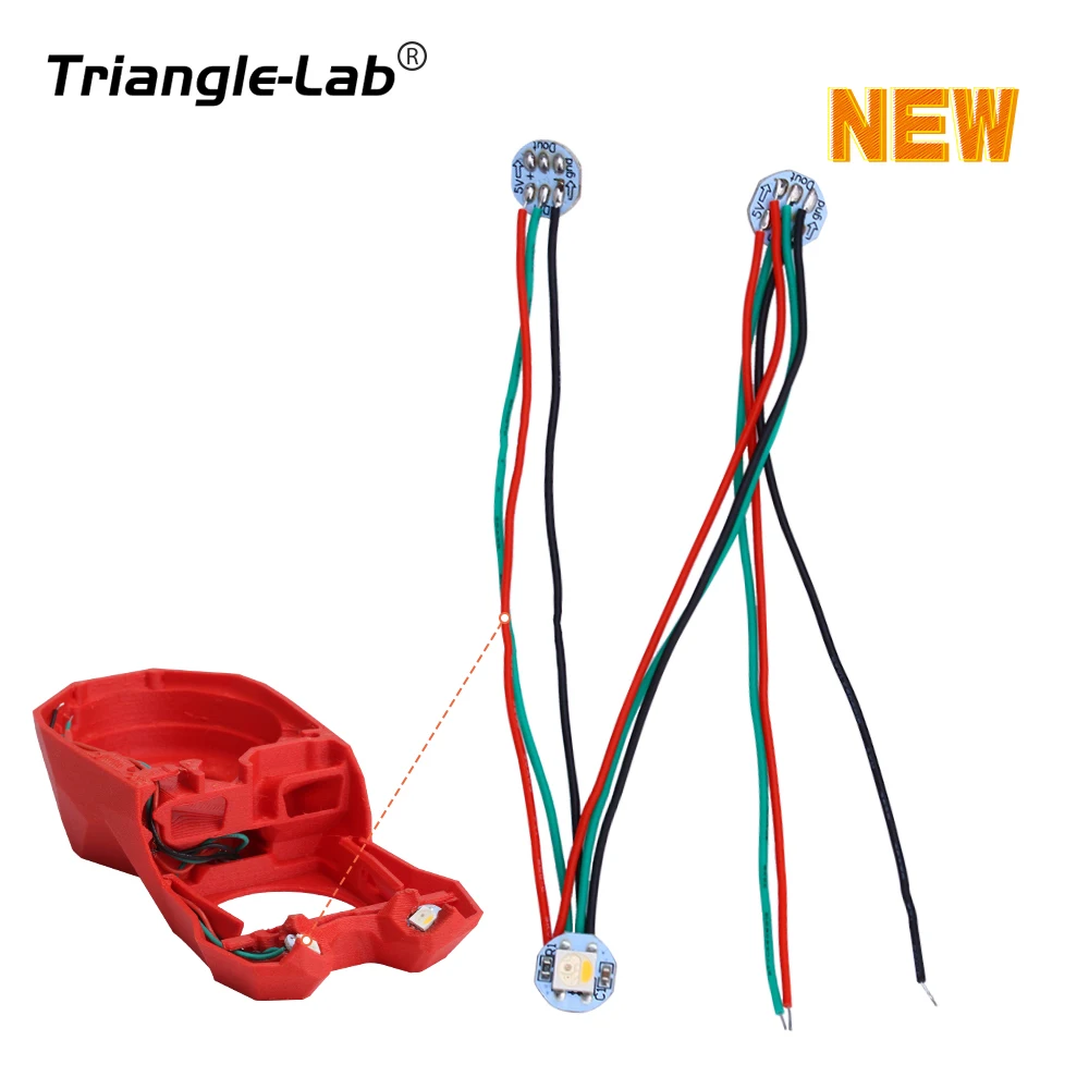 Trianglelab RGB Mini Button PCB Voron StealthBurner Neopixel RGB LED Kit Voron2.4 Trident 3D Printer PTFE Wiring Harness