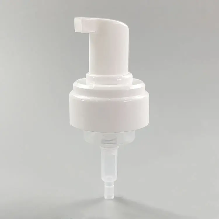 High Quality Foam Pump Bottle 42 Mm 43 Mm Foam Dispenser Bottle Pp Pump Soap Foaming Dispenser Pump With Silver Line Cap
