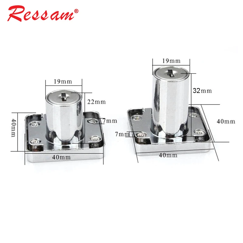Ressam Hot Selling Zinc Alloy Cabinet Drawer Lock 101 Office Desk Iron Drawer Lock with Key