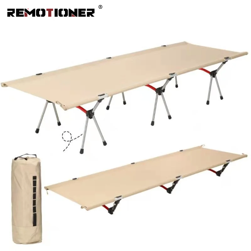 7075 Aluminum Alloy Outdoor Portable Camping Bed Lightweight Adjustable Folding Camping Cot