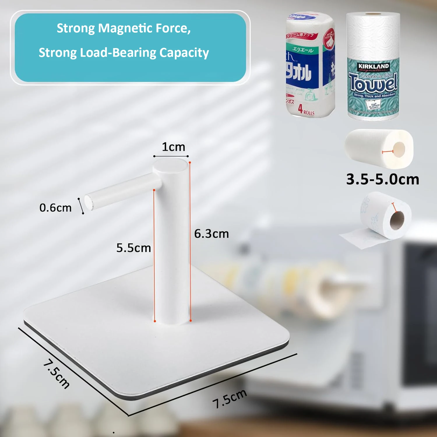 Tissue Holder Toolbox Kitchen Holder Refrigerator Magnet Spice Organization Fridge Paper Magnetic Towel Bar