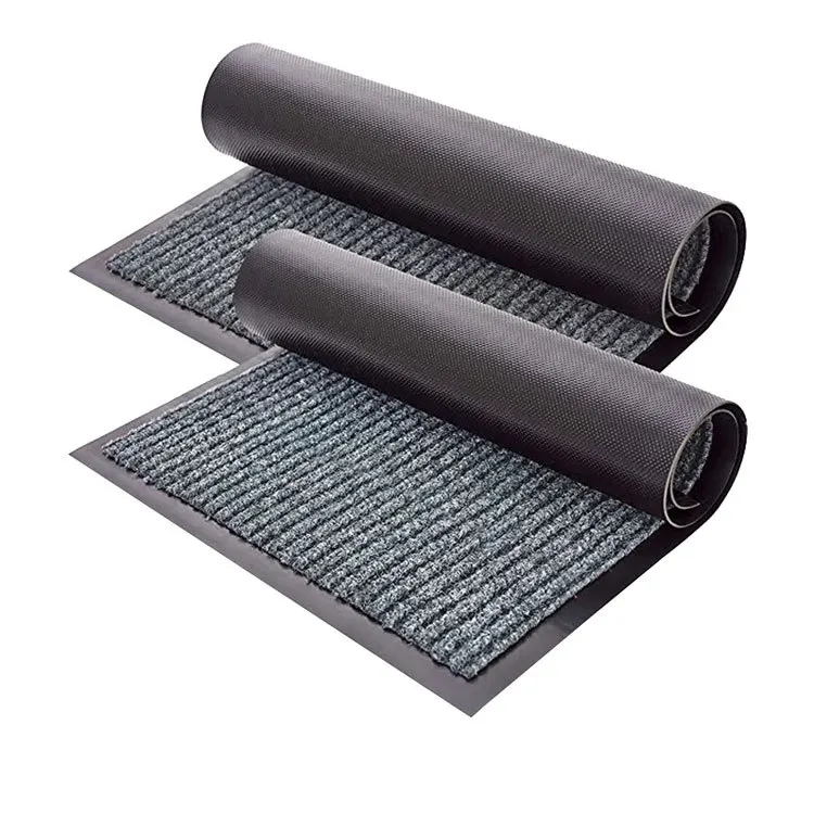 Easy Clean Polyester fabric water absorption dust resistant floor mats custom made door carpets for increase friction