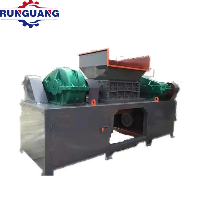 Low Price Stable Waste Plastic Recycling Crusher Double Shaft Shredder Machine/ Carton Tyre Shredder