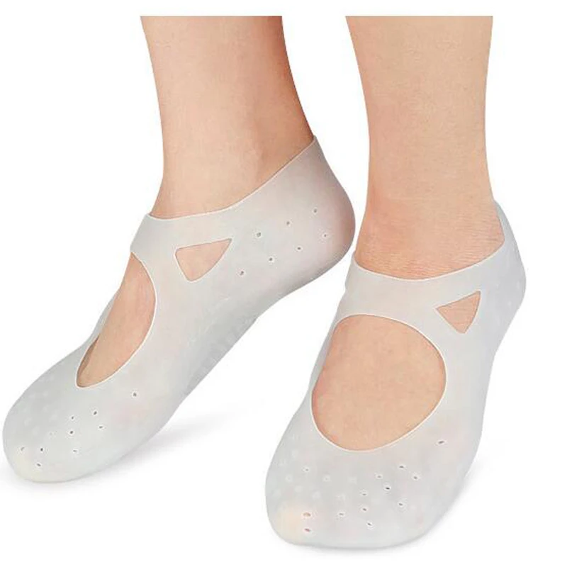 Soft gel Moisturizing Sock foot care foot pads Protector silicon heel gel socks For Pain Relief