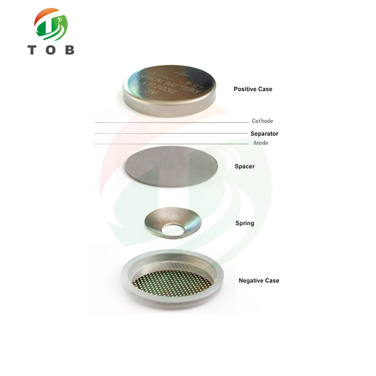 TOB Lir2016 2025 2032 3.6v Lithium Ion Button Cell Battery Case