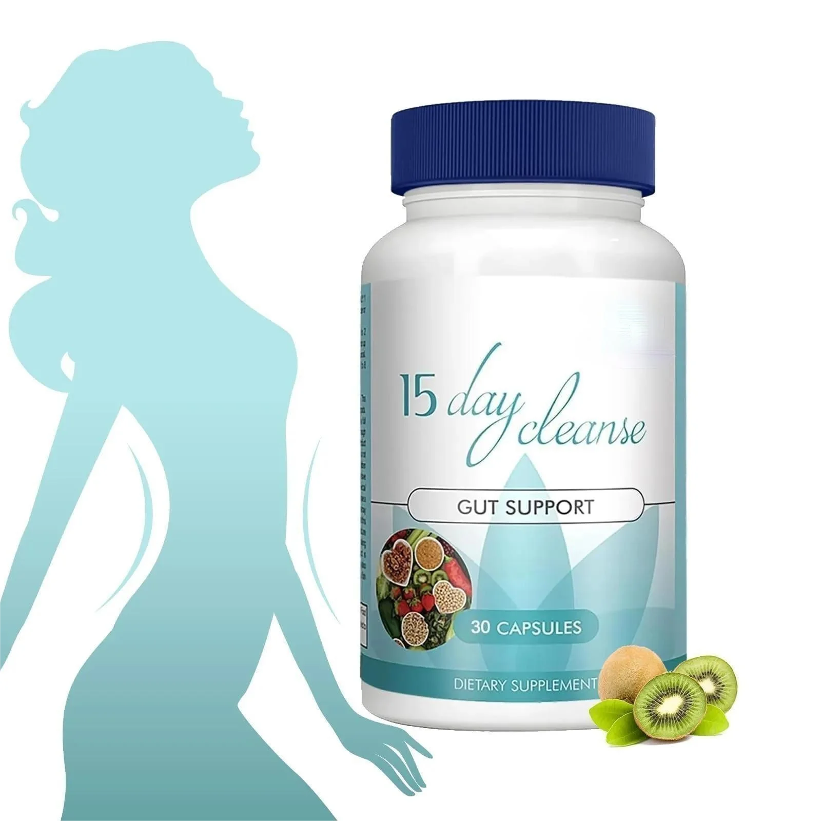 15 Day Cleanse | Colon Detox with Natural Laxative for Constipation & Bloating 30 Pills