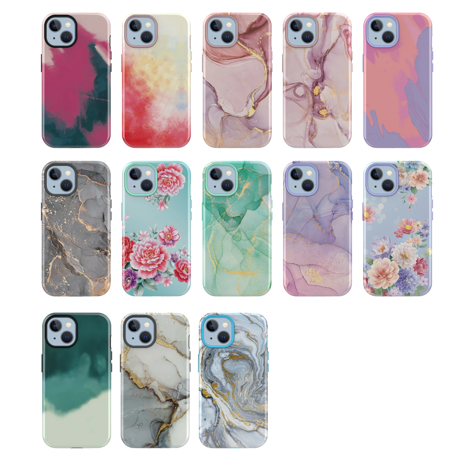 360 Rotation Shockproof Dual Layer Chrome Case Phone Case Covers For 13 Pro Full Protective Case