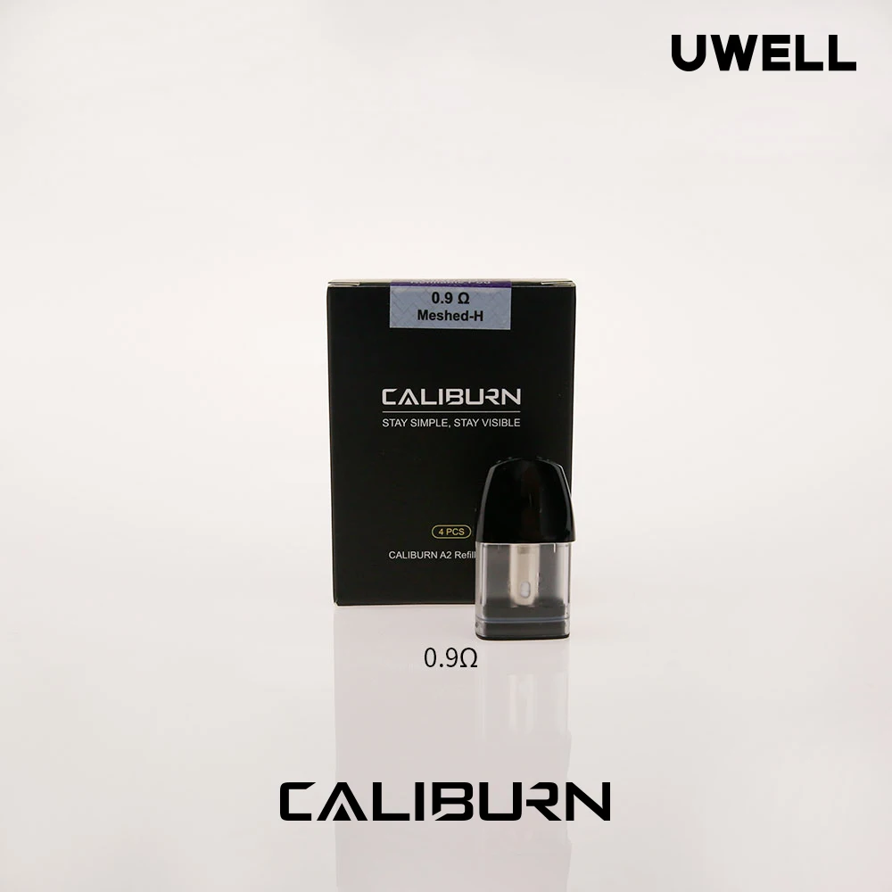  Многоразовый картридж UWELL для CALIBURN A2 Pod System 4 шт. многоразовый с сеткой H 0 9 Ом 2 мл