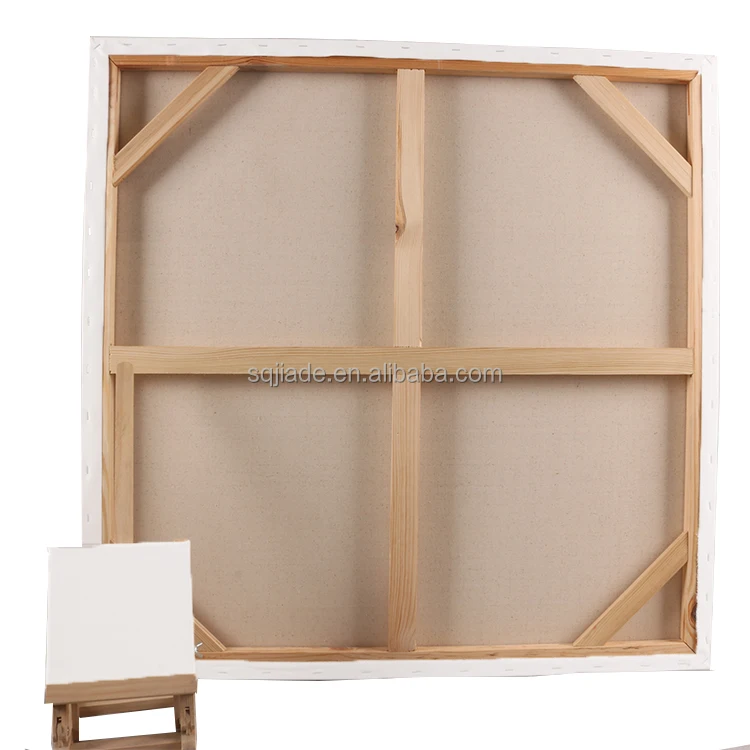 2024 Best Selling 60*80cm 100% Cotton Pinewood Frame Stretched Canvas Artist Stretched Canvas For Painting