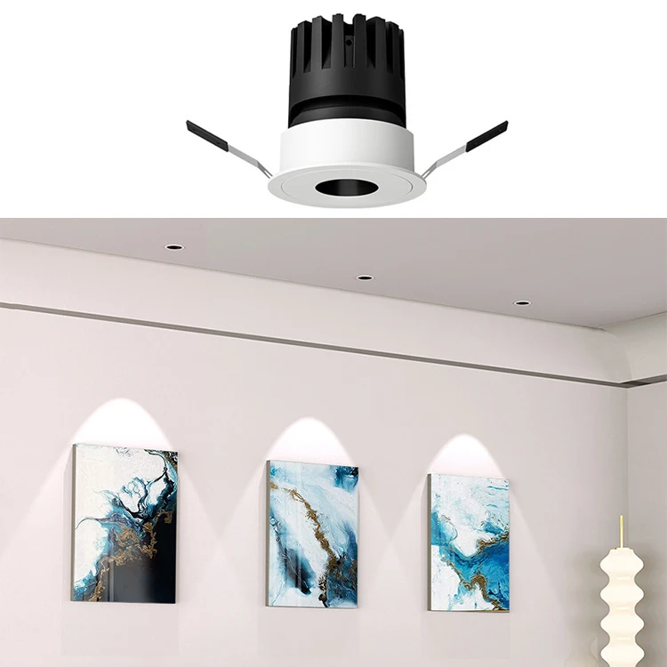 Trimless Led Down Lights COB Recessed Ceiling Downlight Round 7W 10W 12W 16W 20W 30W