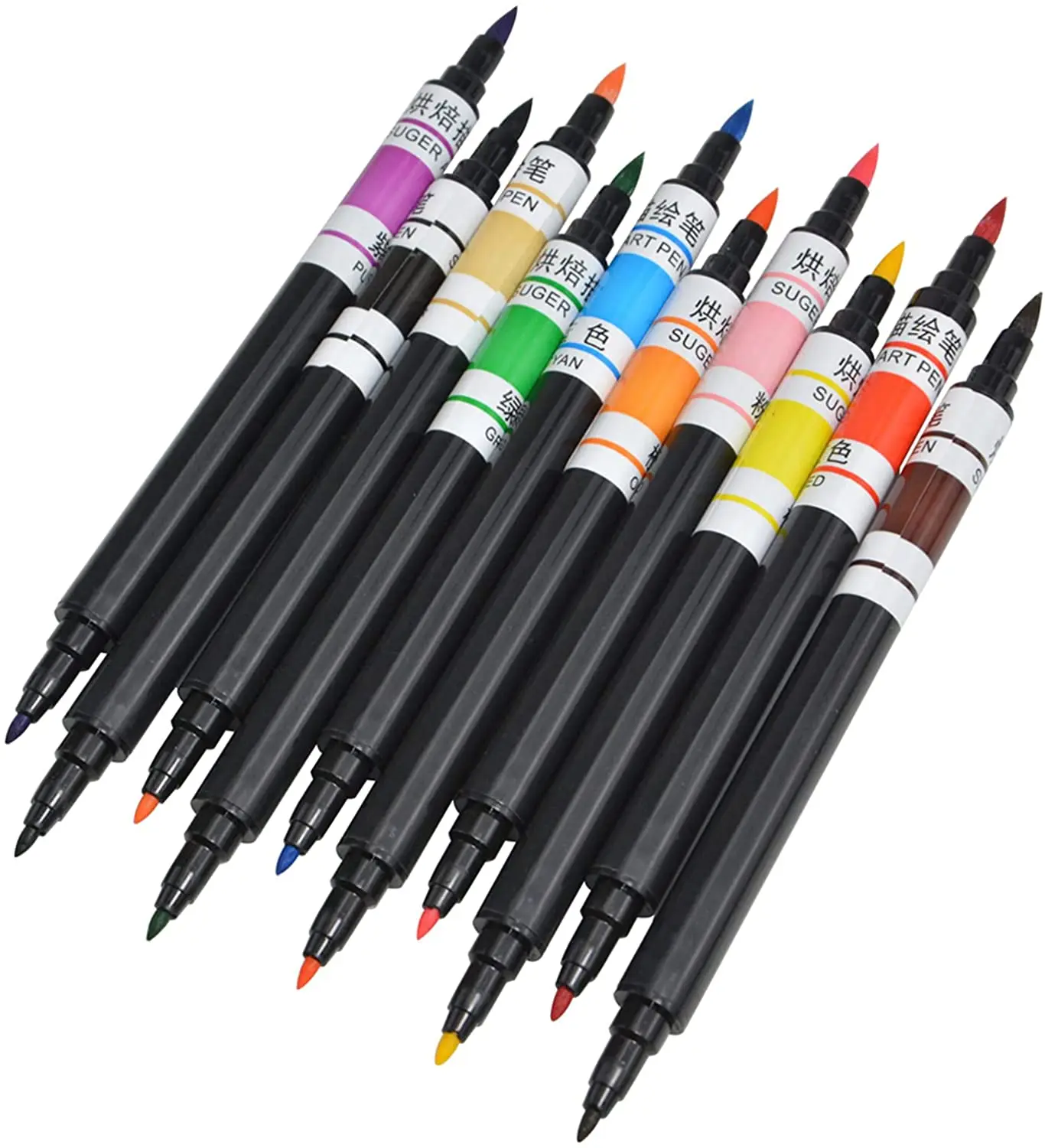 Food Coloring Markers Double Sided Food Coloring Pens with Fine & Thick Tip Edible Gourmet Writer Food Grade Decorator Pens