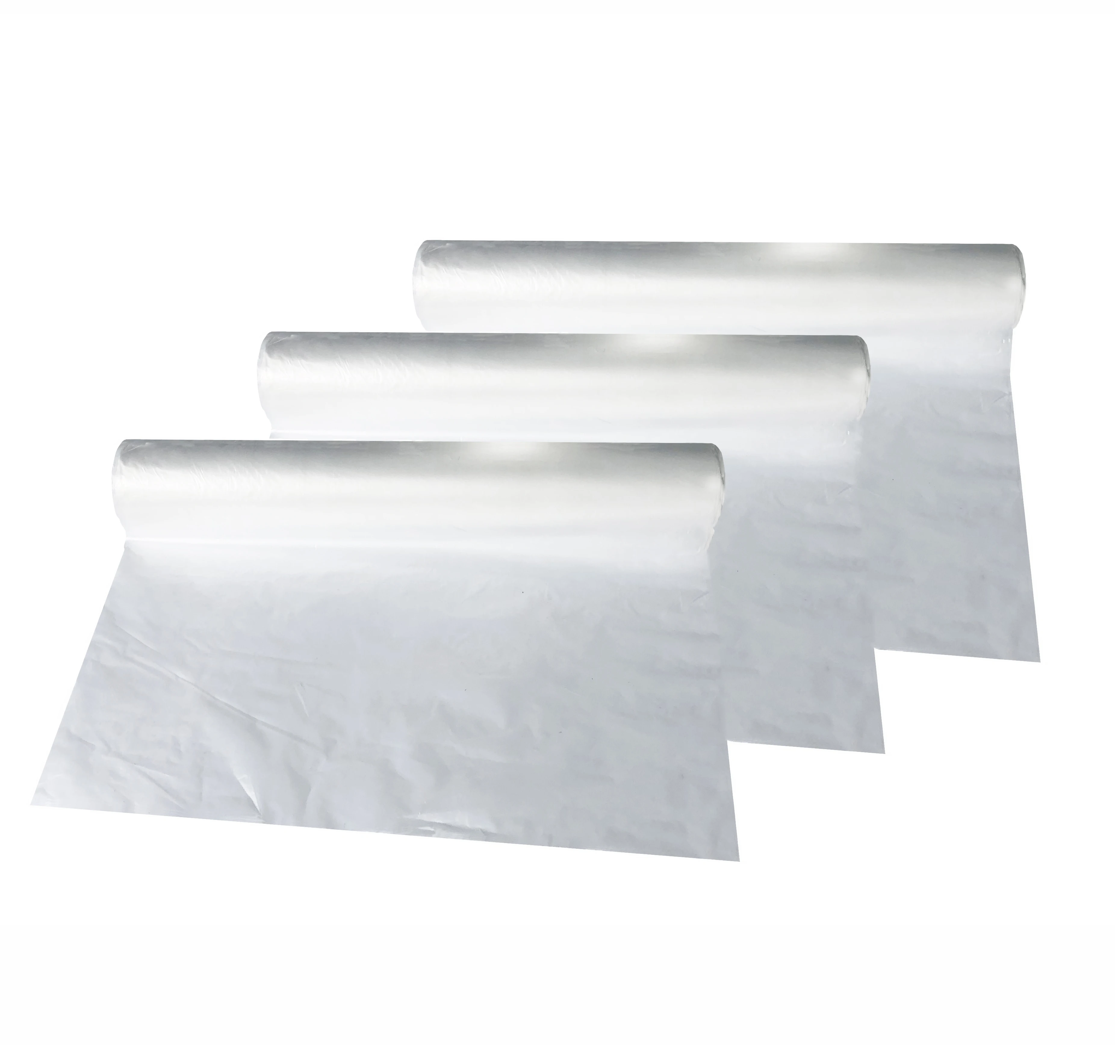 Food storage roll bags,  transparent produce bag on a roll,  bread and grocery disposable plastic roll bag