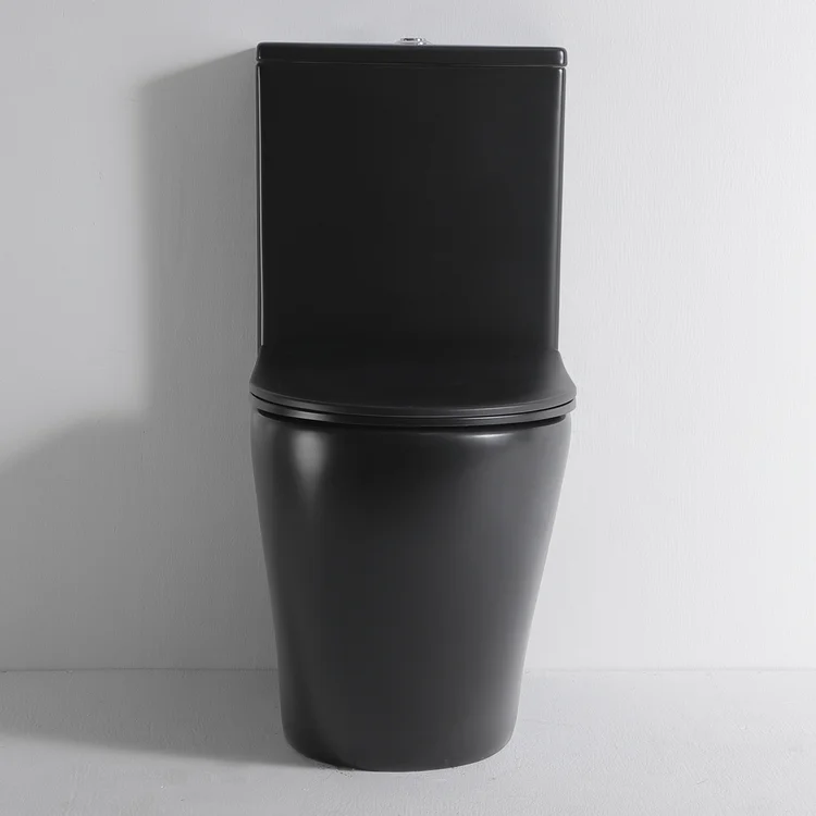 Bathroom two-piece standing WC Rimless design toilet set with Watermark certificate