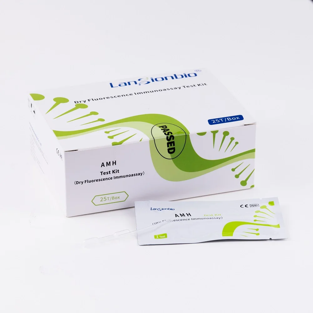 Lansionbio CE ISO Approved AMH One Step Rapid Test Kit Anti-Mullerian Hormone Test for Immunoassay Quantitative Analyzer