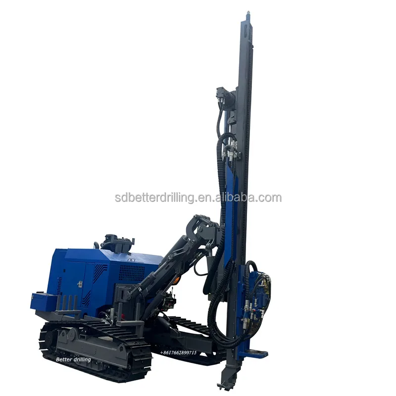 Solar piling machine hydraulic crawler pile driver screw pile driver