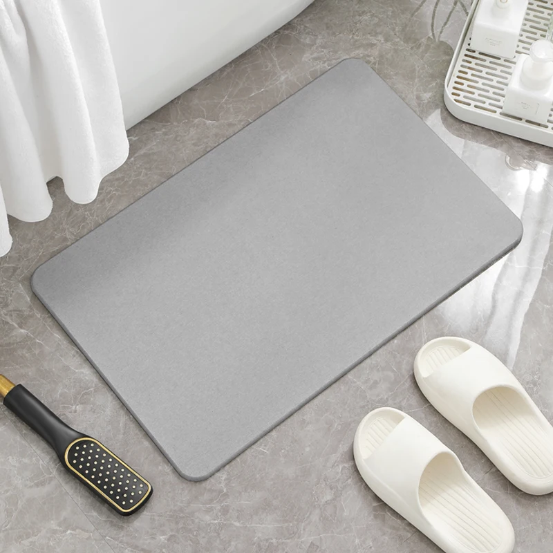 montvoo-bath bathroom rug non slip super abs cobblewstone quick-dry bath rug soft silicone diatomite door anti bathroom mat