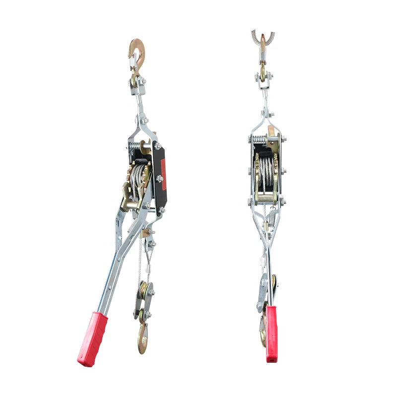 double hook gear Tool wire rope tightener Ratchet Cable hand puller