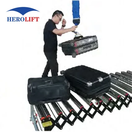 CE vacuum tube lifter elevator for bags boxes plates loading stacking pail up