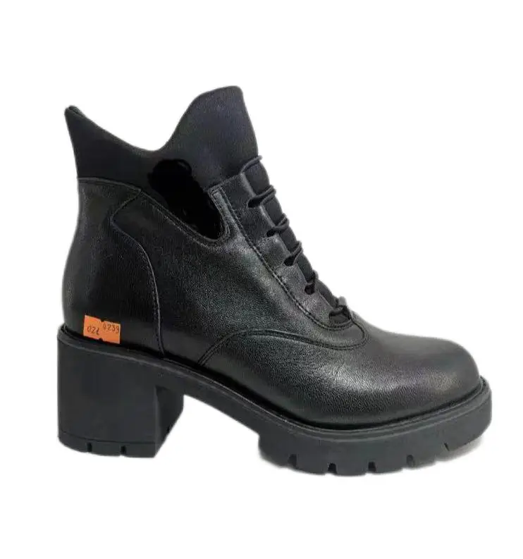 Last casual and comfortable low-heel commuter single shoe fashion shoe design sole position heel set wholesale