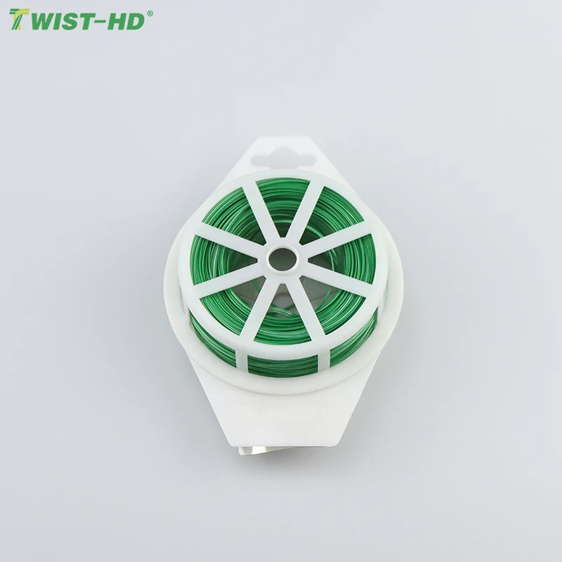 25M*2.5mm*0.42mm Twist Tie Garden Soft Tie for Plant Support Garden Twist Band Wire