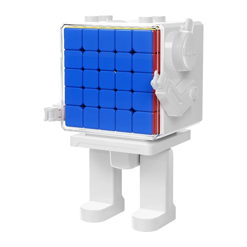 New Meilong 3M Magnetic Magic Cube with Cube Robot For Stickerless Cute Speed Puzzle Cubes Toy