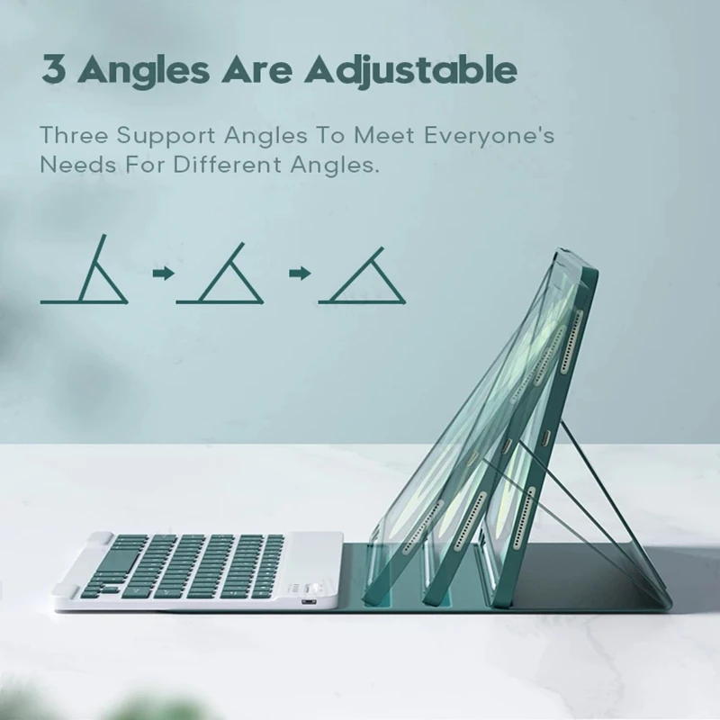 For Ipad blue tooth wireless touchpad keyboard case with mouse combo for laptop