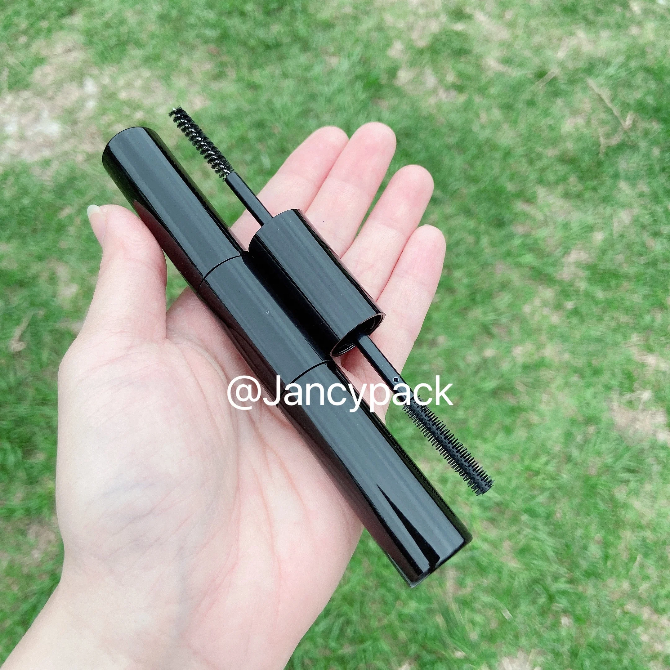 Двухсторонняя черная прозрачная тушь для ресниц, контейнер для подводки для глаз, косметическая упаковка с двумя бутылочками