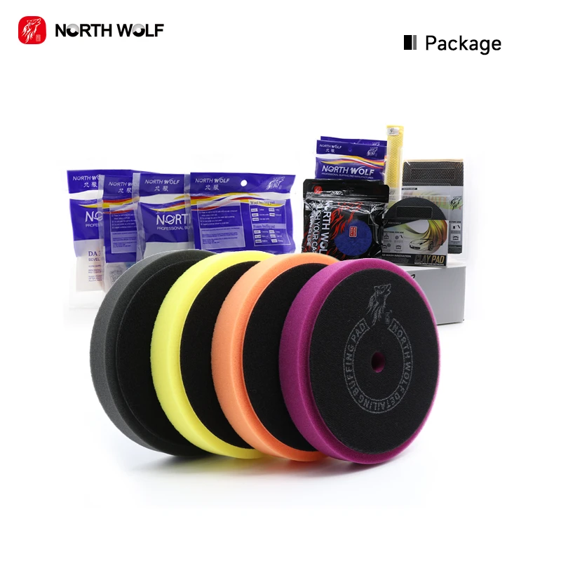 North Wolf 6Inch Finishing Foam Pad Car Detailing Sponge Car Polisher Waxing Pad